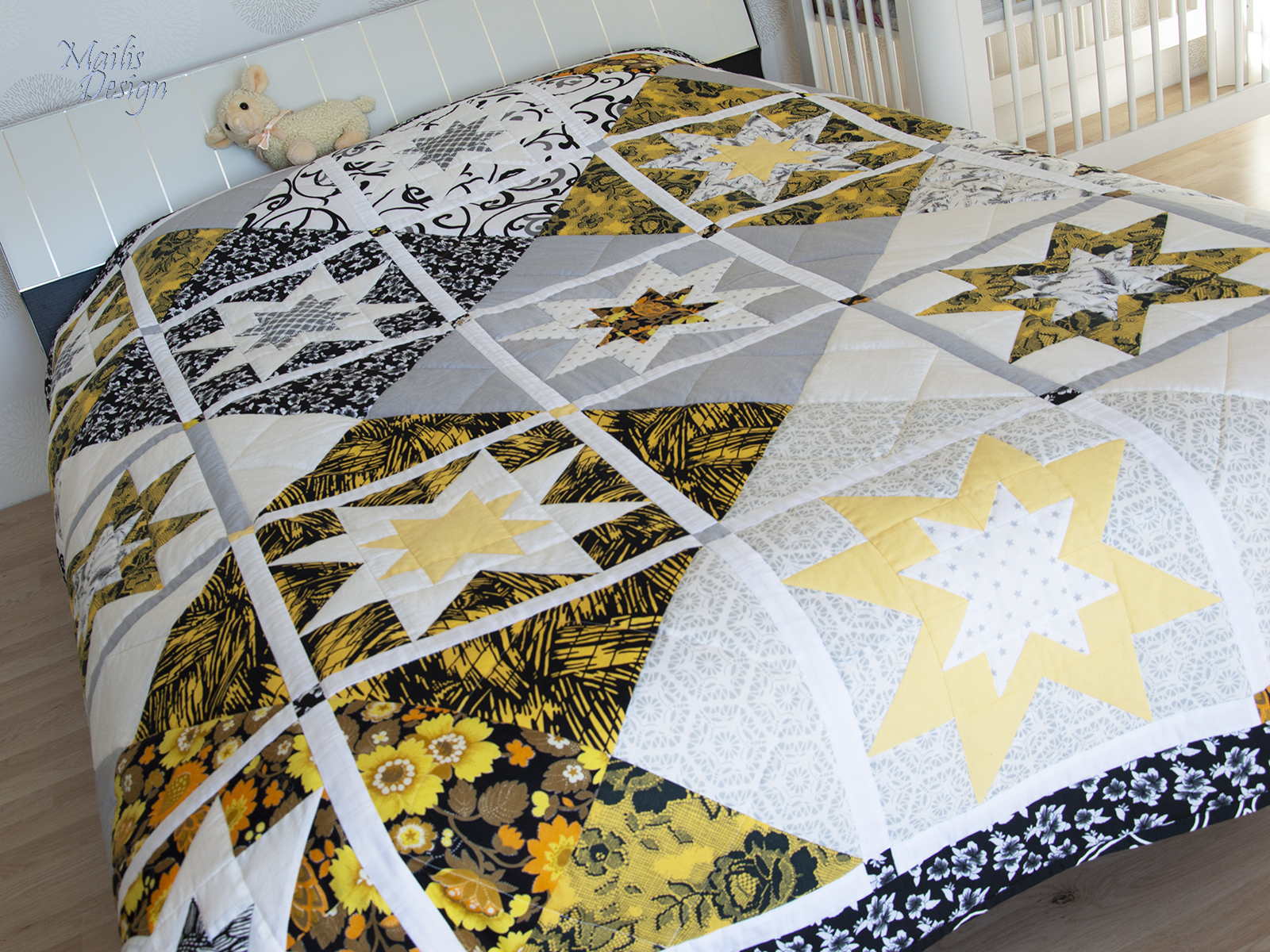 Large patchwork quilts