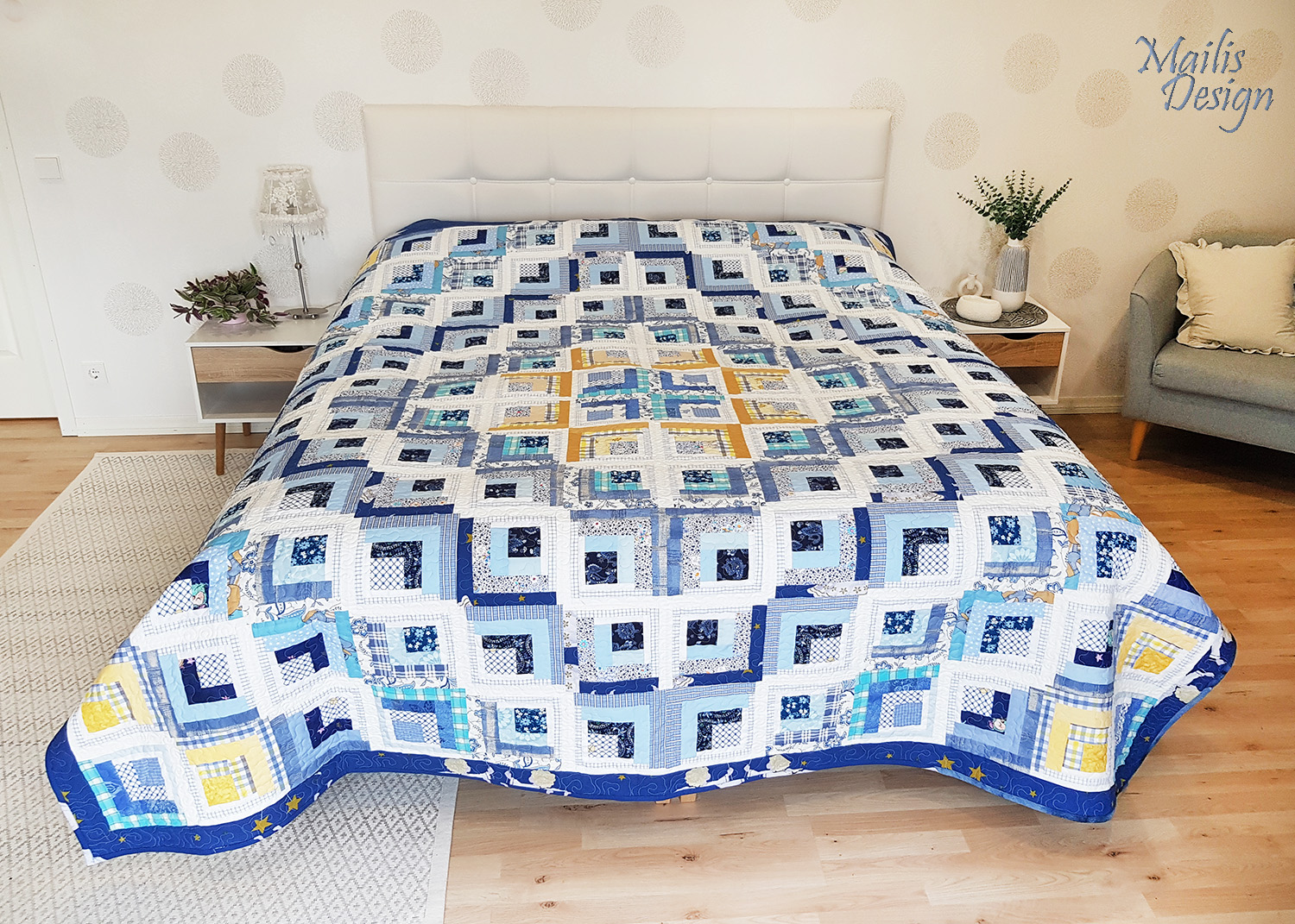Lapitekk Päikeseline inglite ja kaheksakannaga (250 x 260 cm)