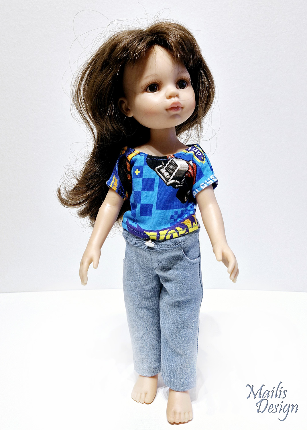 Nuku pluus, autod, Paola Reina 32 cm