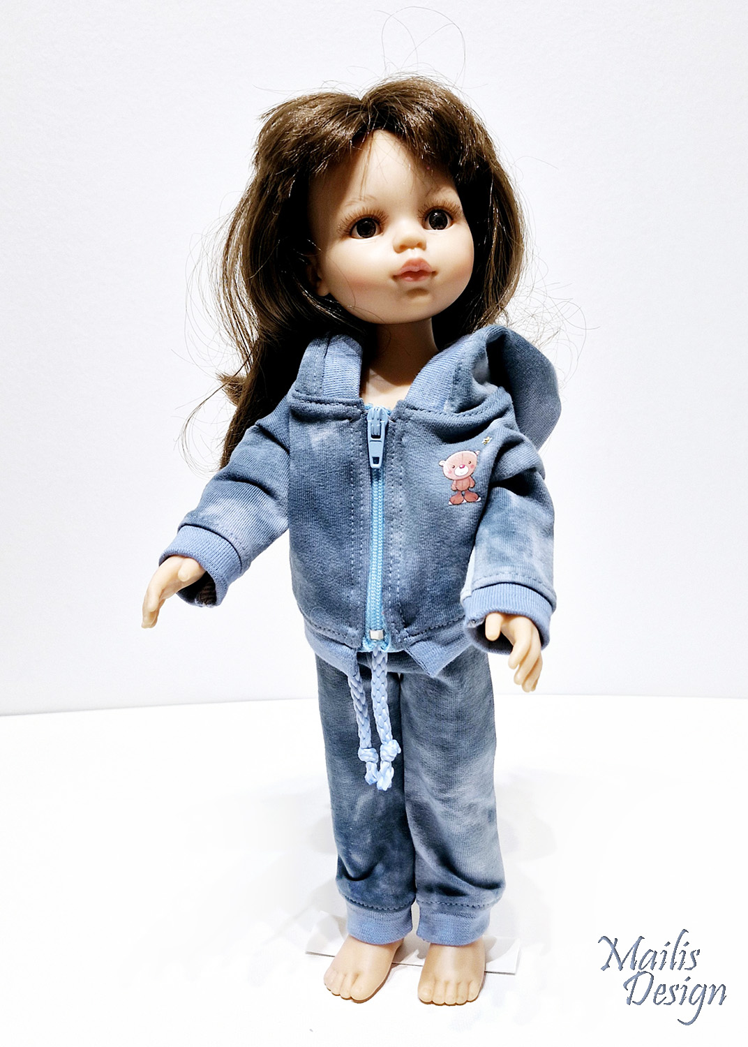 Nuku dressid kapuutsiga, karu, Paola Reina 32 cm