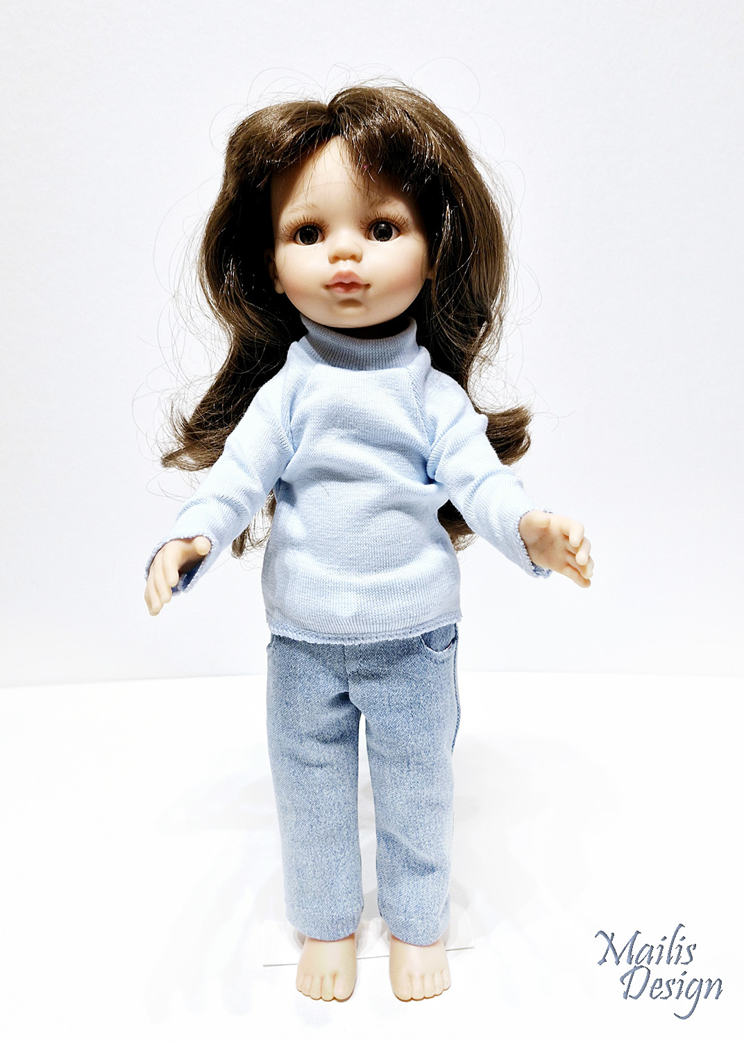 Nuku pullover, helesinine, Paola Reina 32 cm