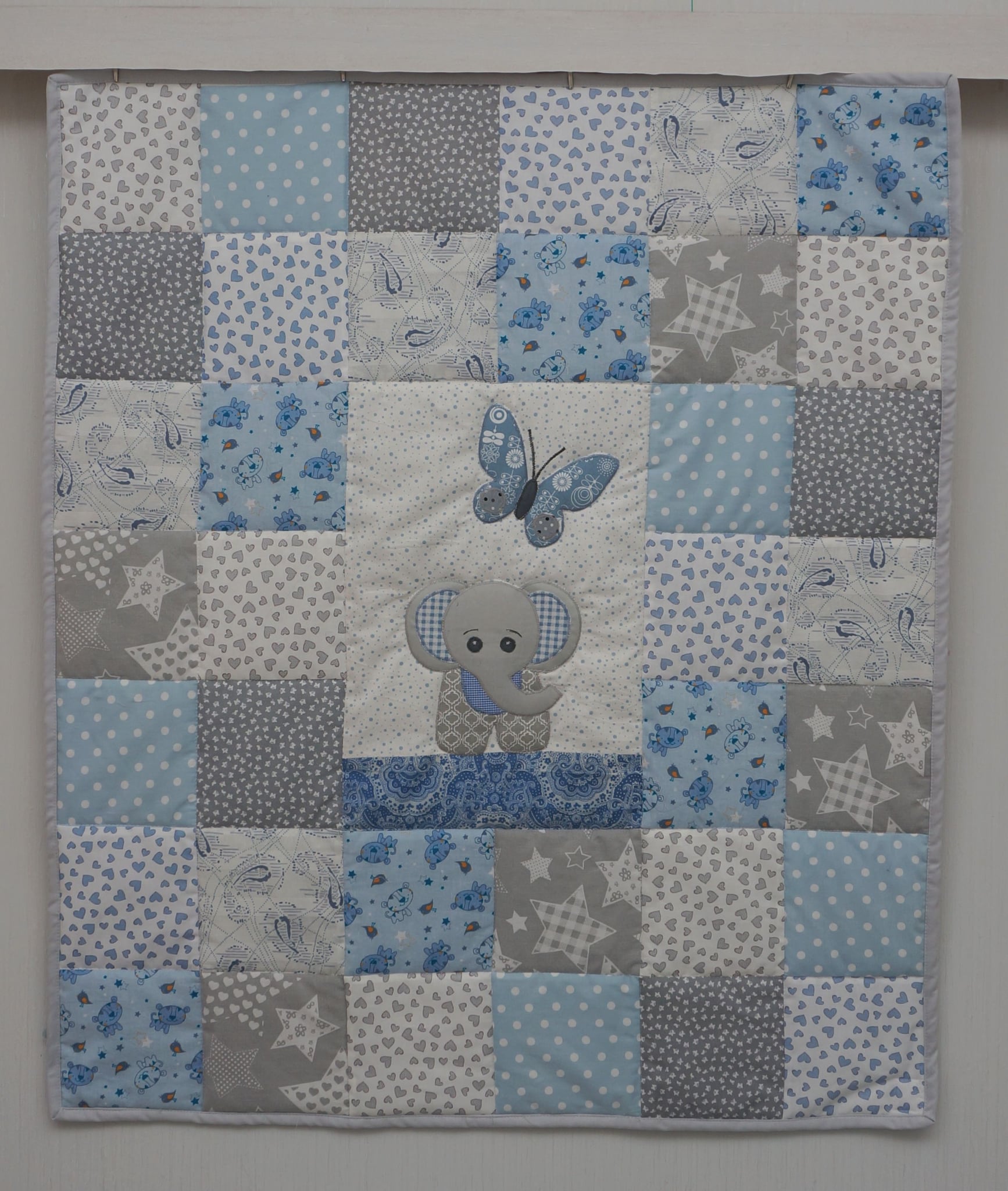 Beebitekk Elevant Erni (95 x 80 cm), sinine