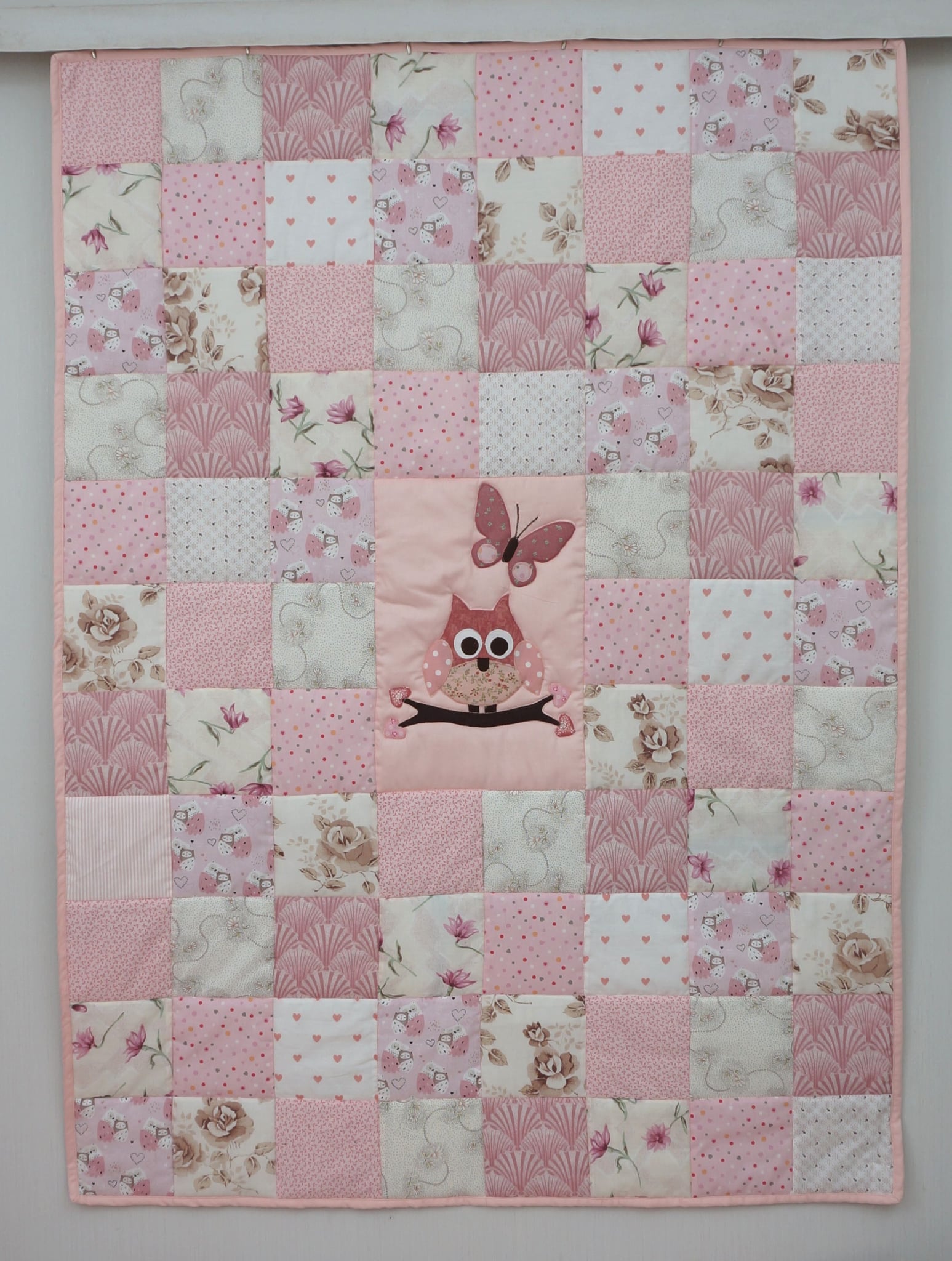 Romantiliselt roosa lapitekk lastele (150 x 110 cm)