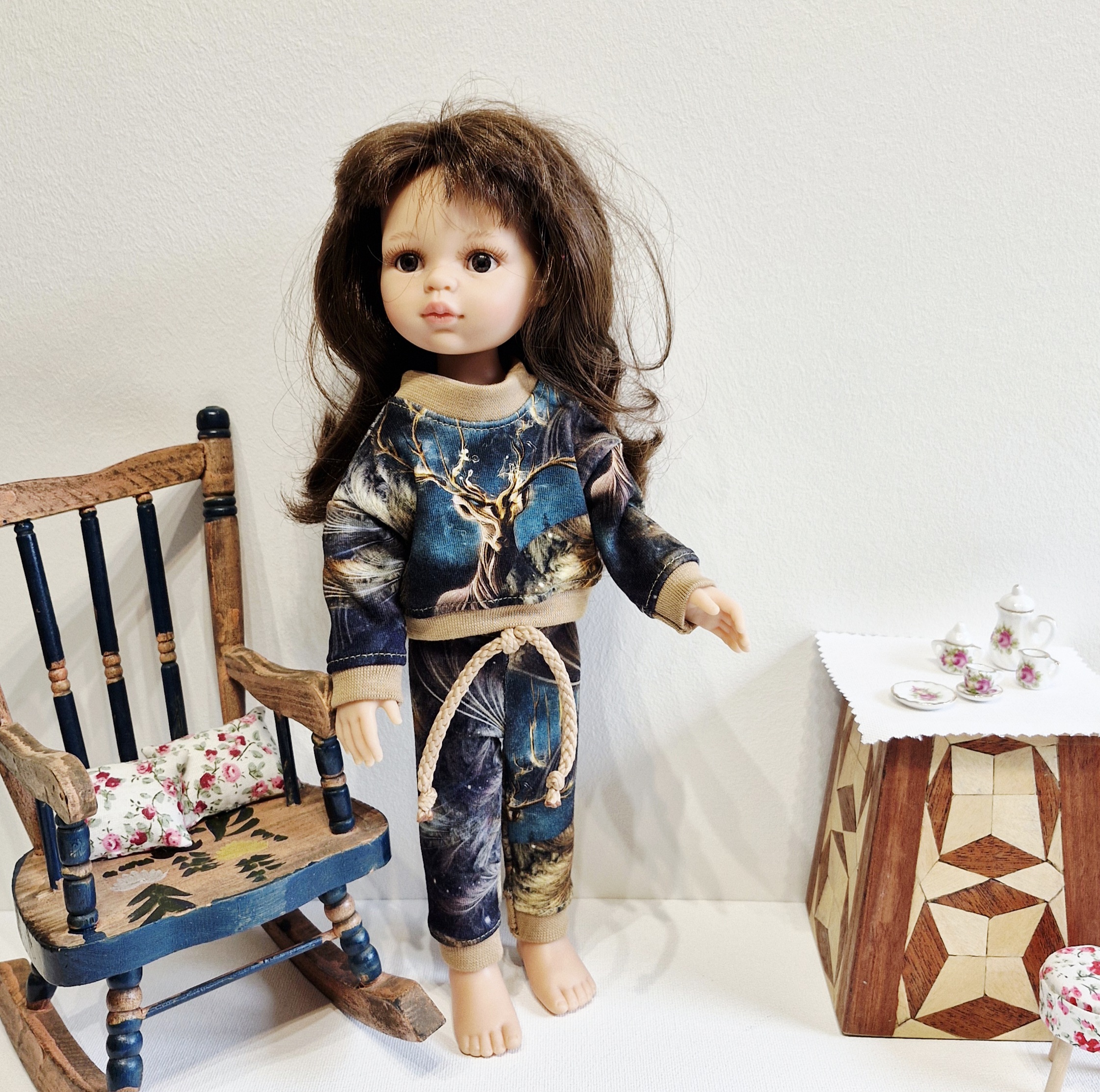 32 cm Paola Reina doll clothes, tracksuit, deer